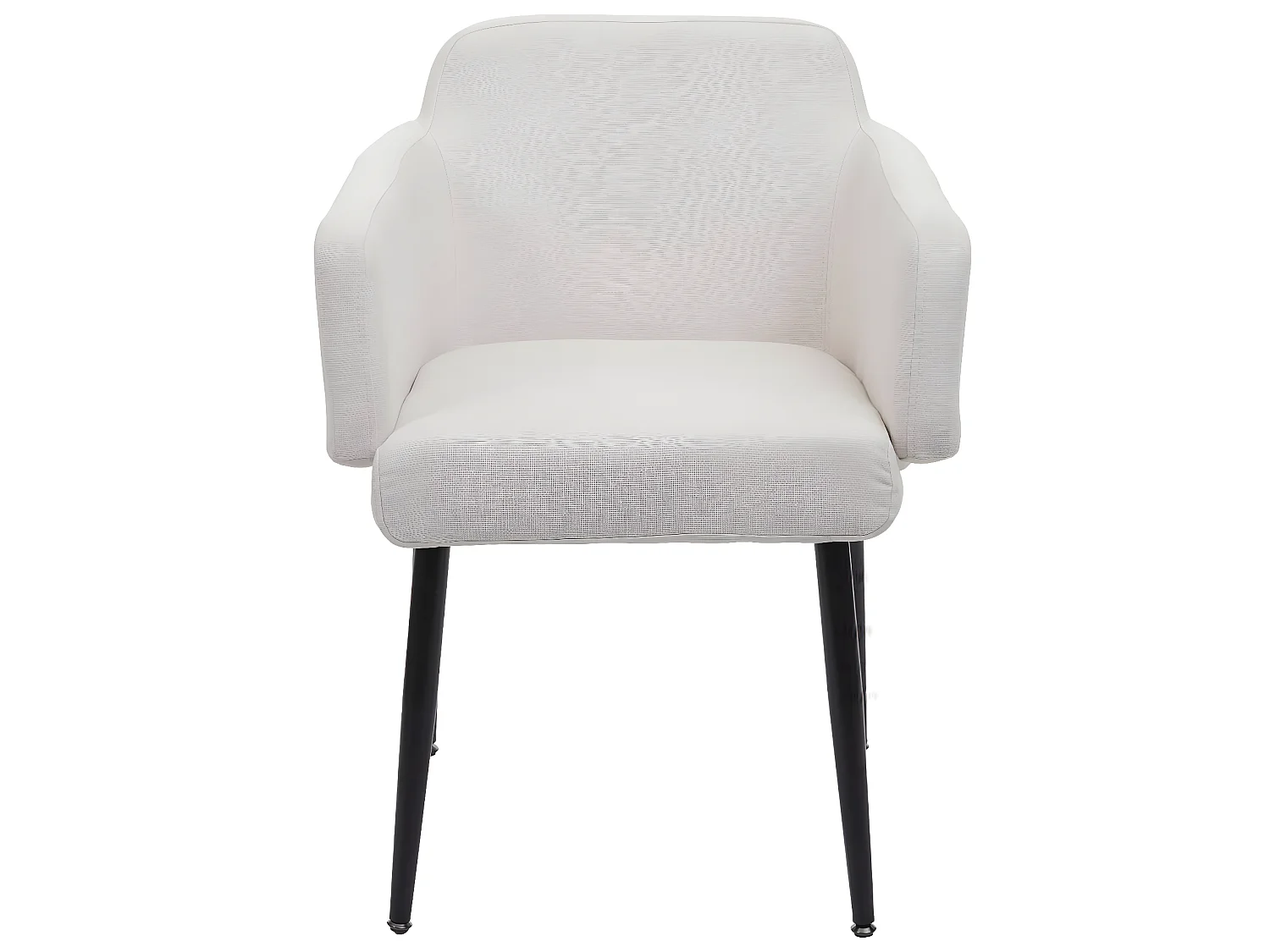 Chaise de salle à manger MCW-L13 (lot de 6),  crème-blanc