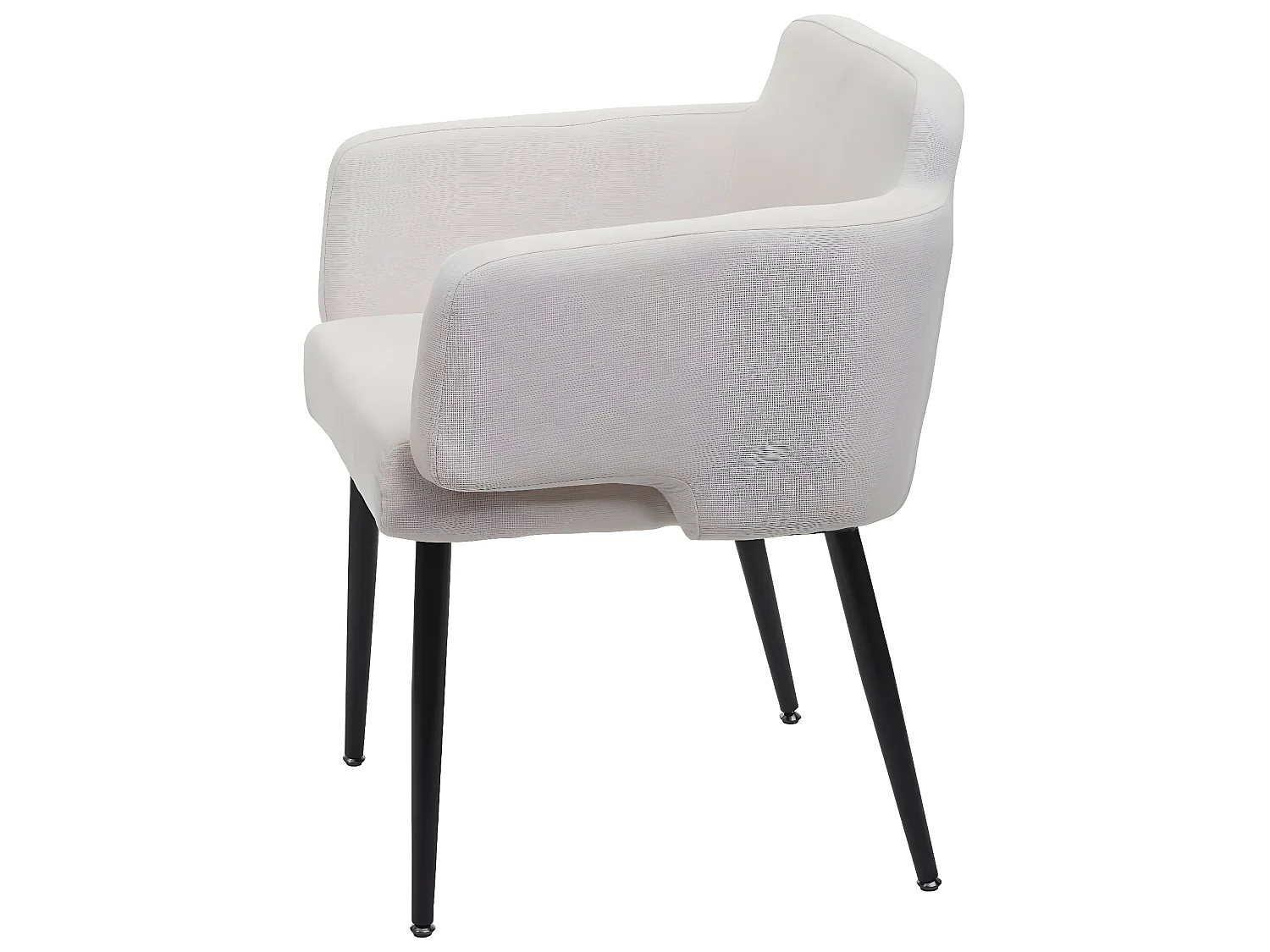 Chaise de salle à manger MCW-L13 (lot de 6),  crème-blanc