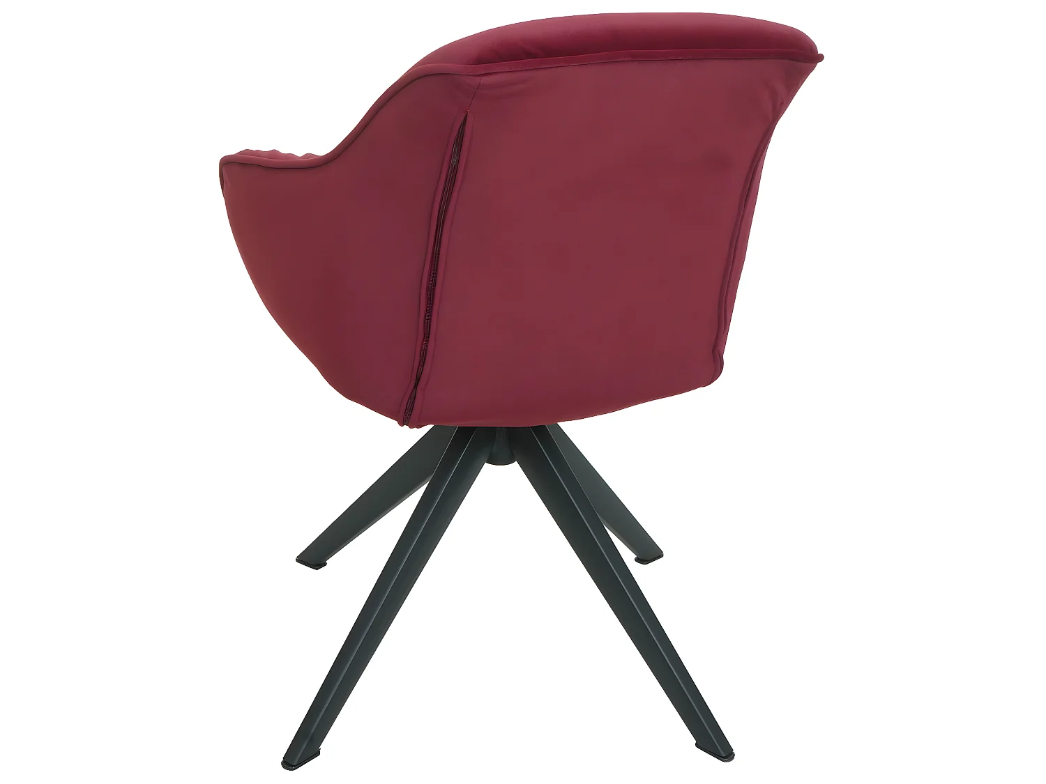 Eetkamerstoel MCW-K28,  stof/textiel bordeaux