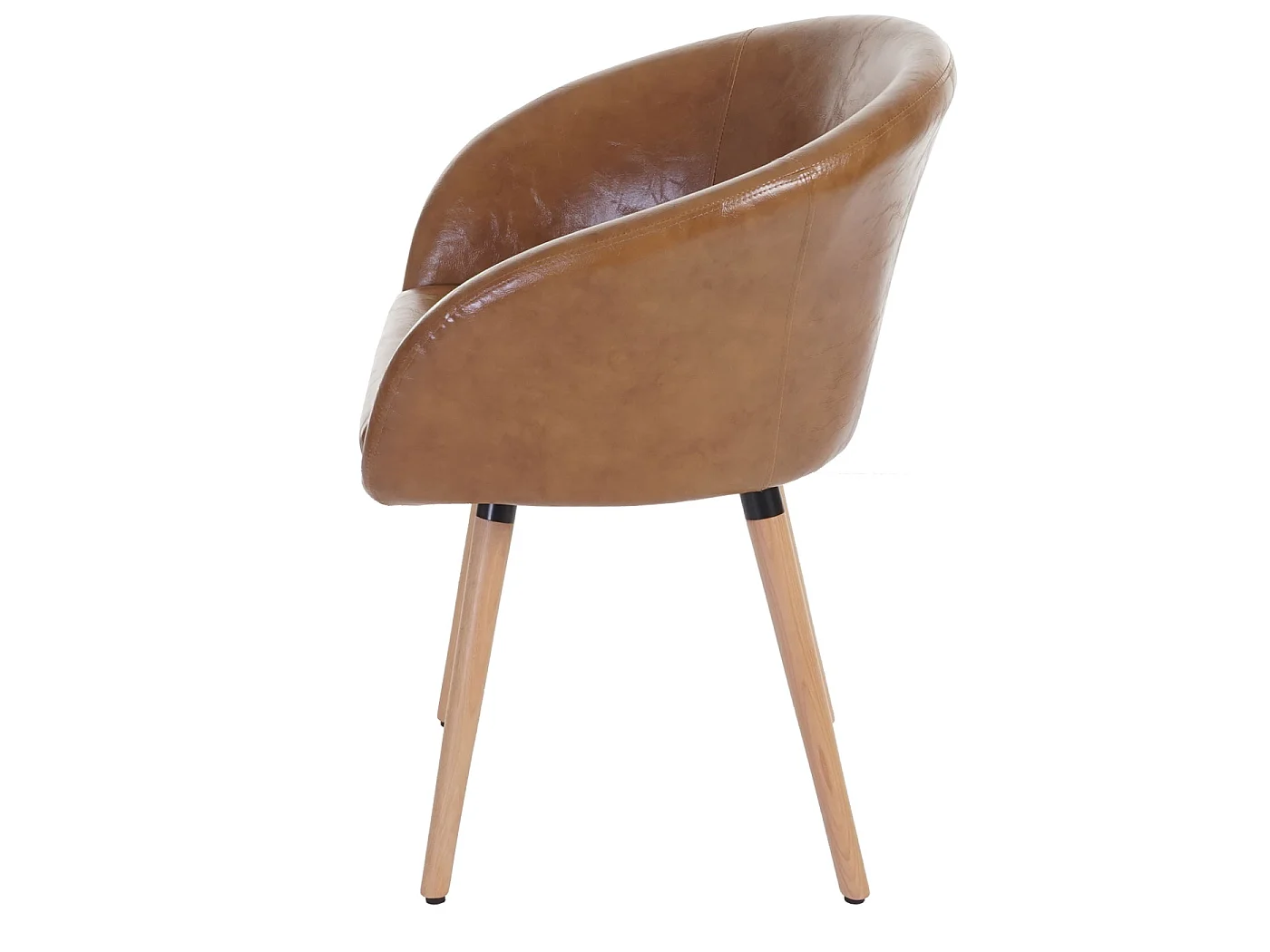 Chaise de salle à manger Vaasa T633 (lot de 6),  similicuir, aspect daim