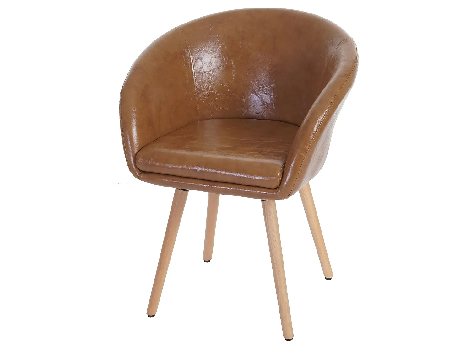 Chaise de salle à manger Vaasa T633 (lot de 6),  similicuir, aspect daim