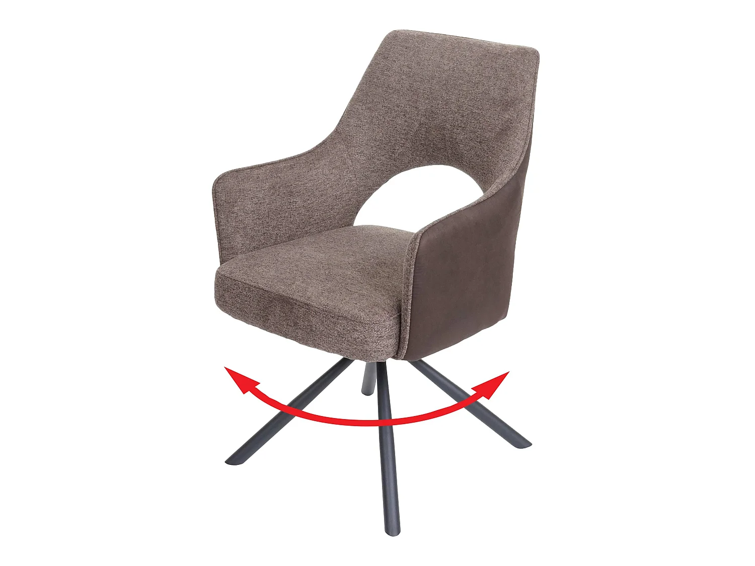 Chaise de salle à manger MCW-K3,  marron – marron foncé