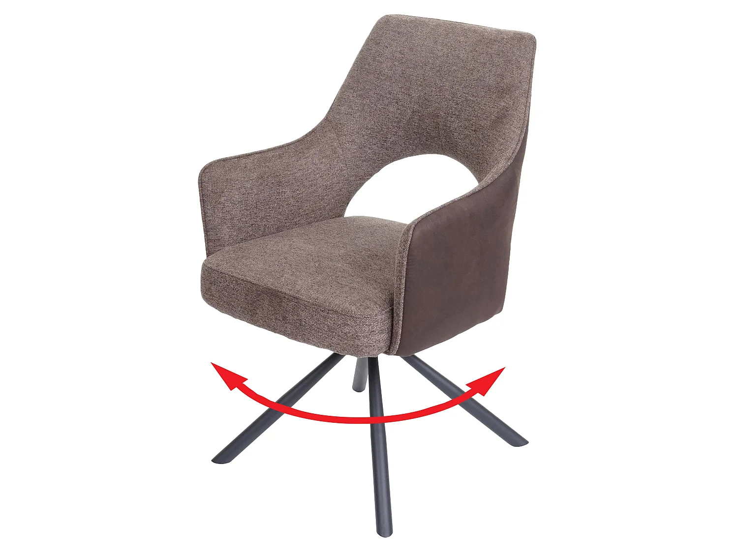 Chaise de salle à manger MCW-K3,  marron – marron foncé