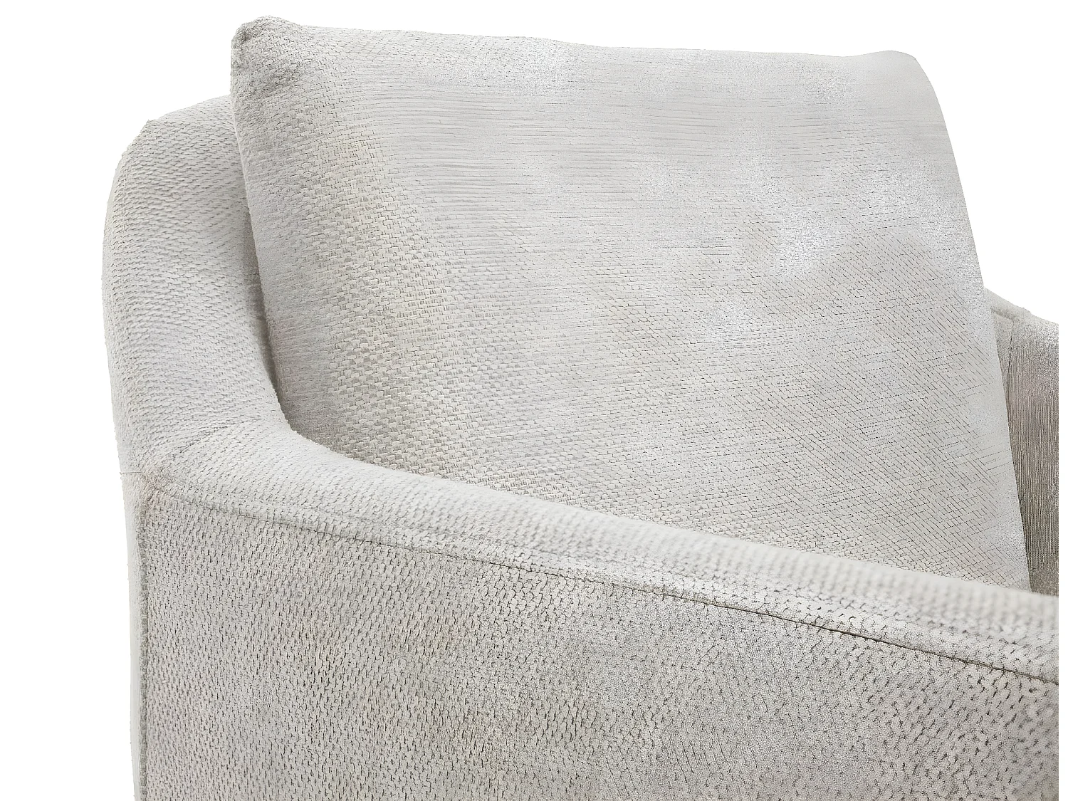 Sedia poltrona pranzo soggiorno Lounge elegante MCW-H93 ~ tessuto avorio beige