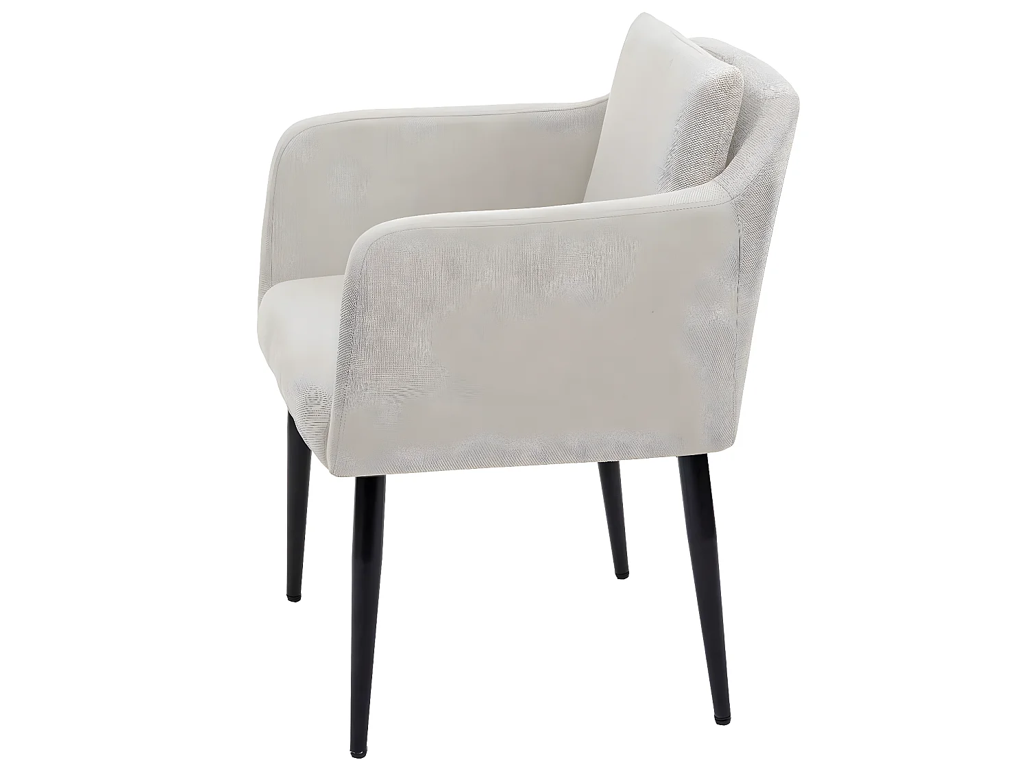 Chaise de salle à manger MCW-H93,  tissu/textile crème-beige