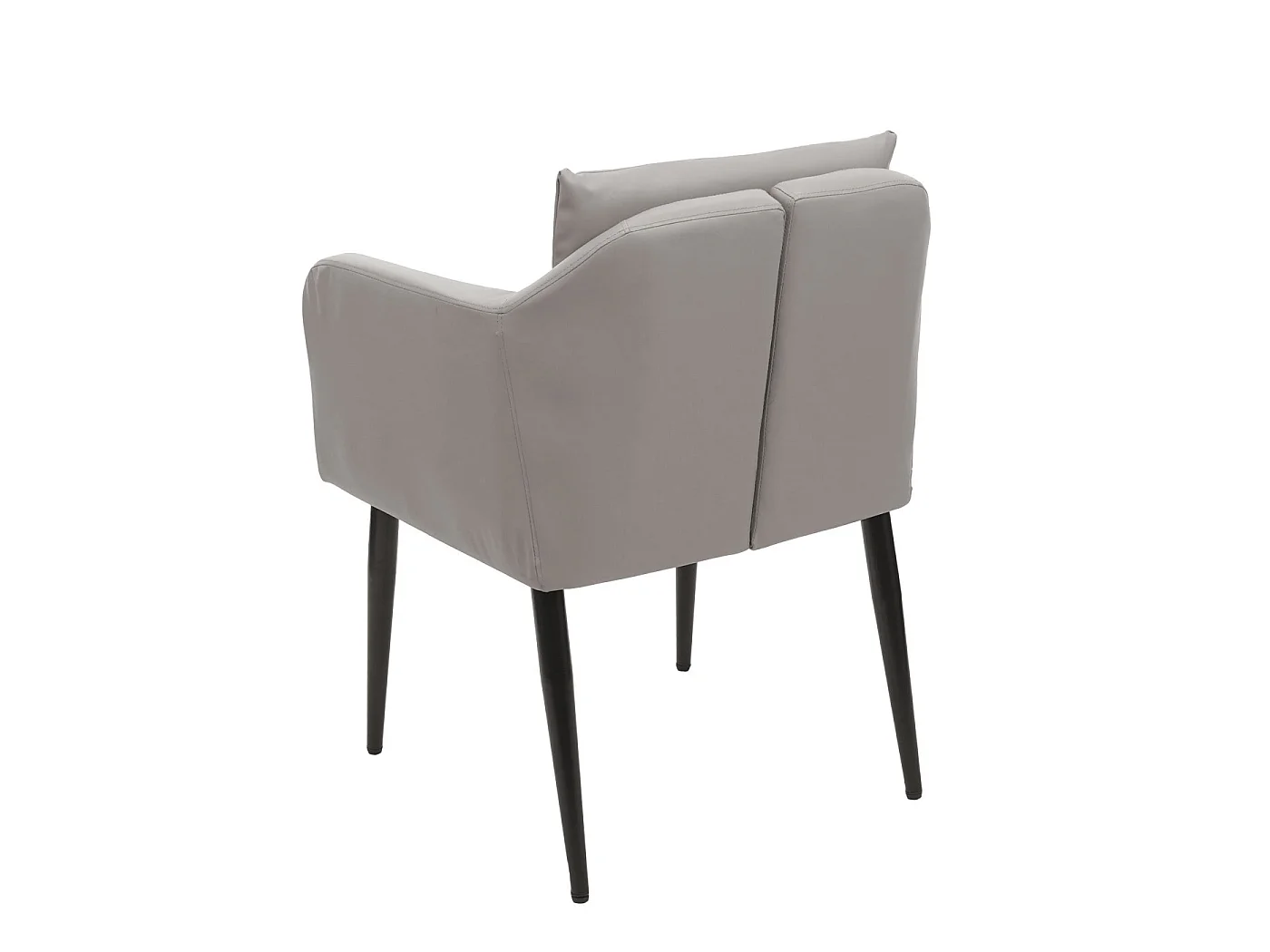 Chaise de salle à manger MCW-H93 (lot de 6),  similicuir taupe-gris