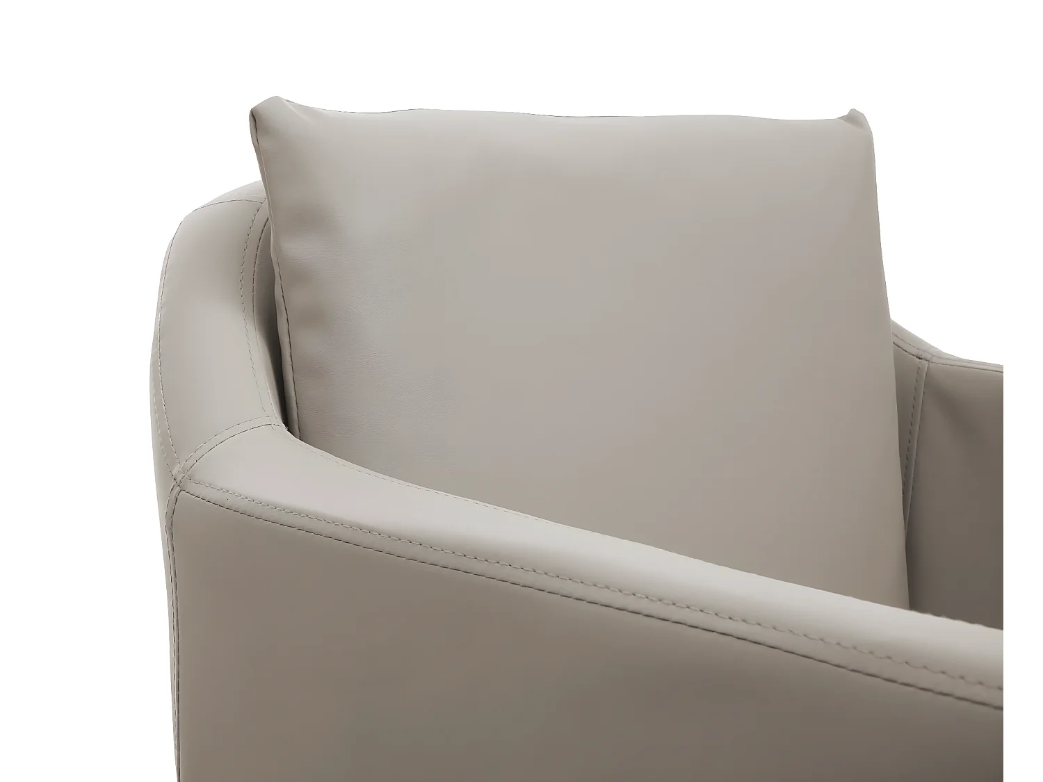 MCW-H93 eetkamerstoel (set van 6),  kunstleer taupe-grijs