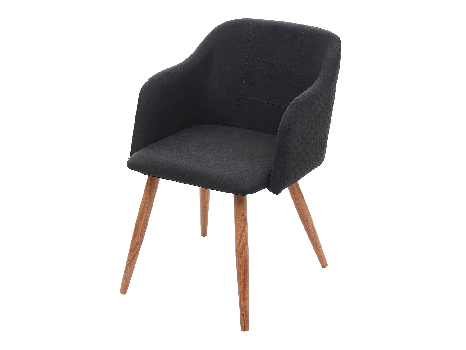 Chaise de salle à manger MCW-D71,  anthracite-gris