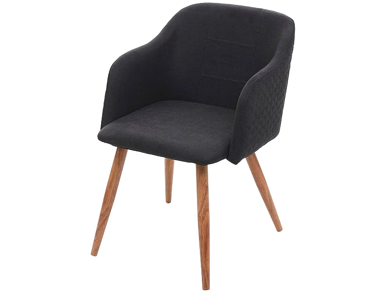 Chaise de salle à manger MCW-D71,  anthracite-gris