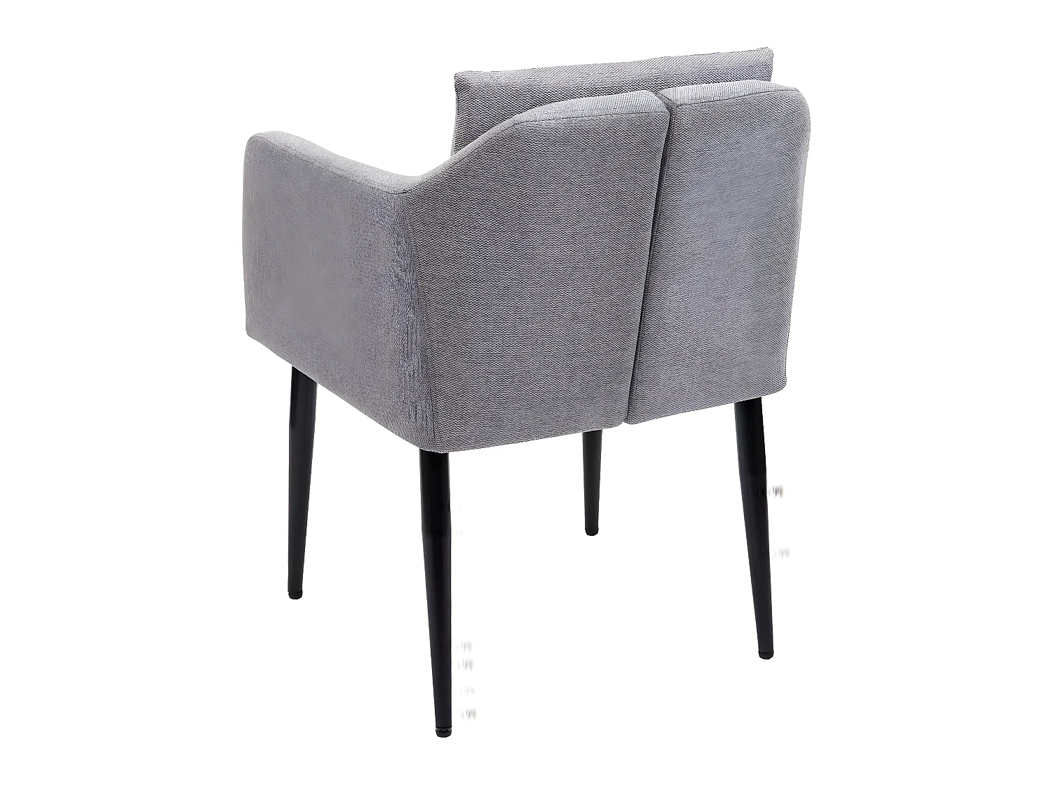 Cadeira de jantar MCW-H93 (conjunto de 6),  tecido/têxtil cinzento claro