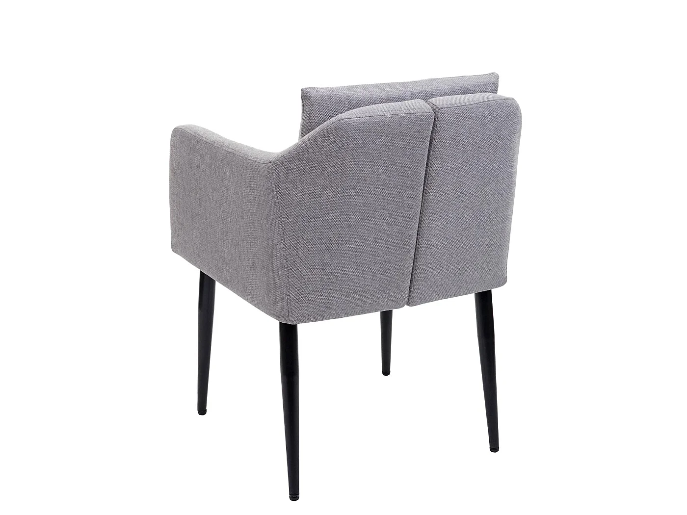 Eetkamerstoel MCW-H93 (set van 6),  stof/textiel lichtgrijs