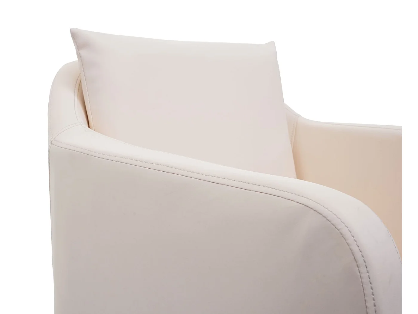 Eetkamerstoel MCW-H93,  kunstleer crème-beige