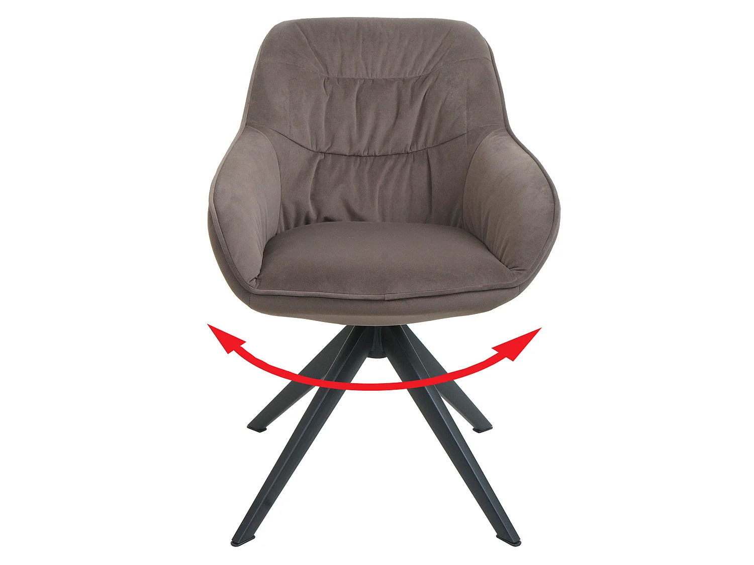 Chaise de salle à manger MCW-K28,  tissu/textile brun