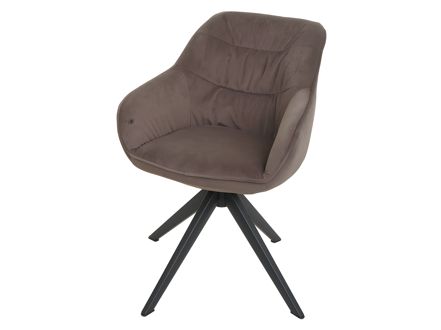 Chaise de salle à manger MCW-K28,  tissu/textile brun