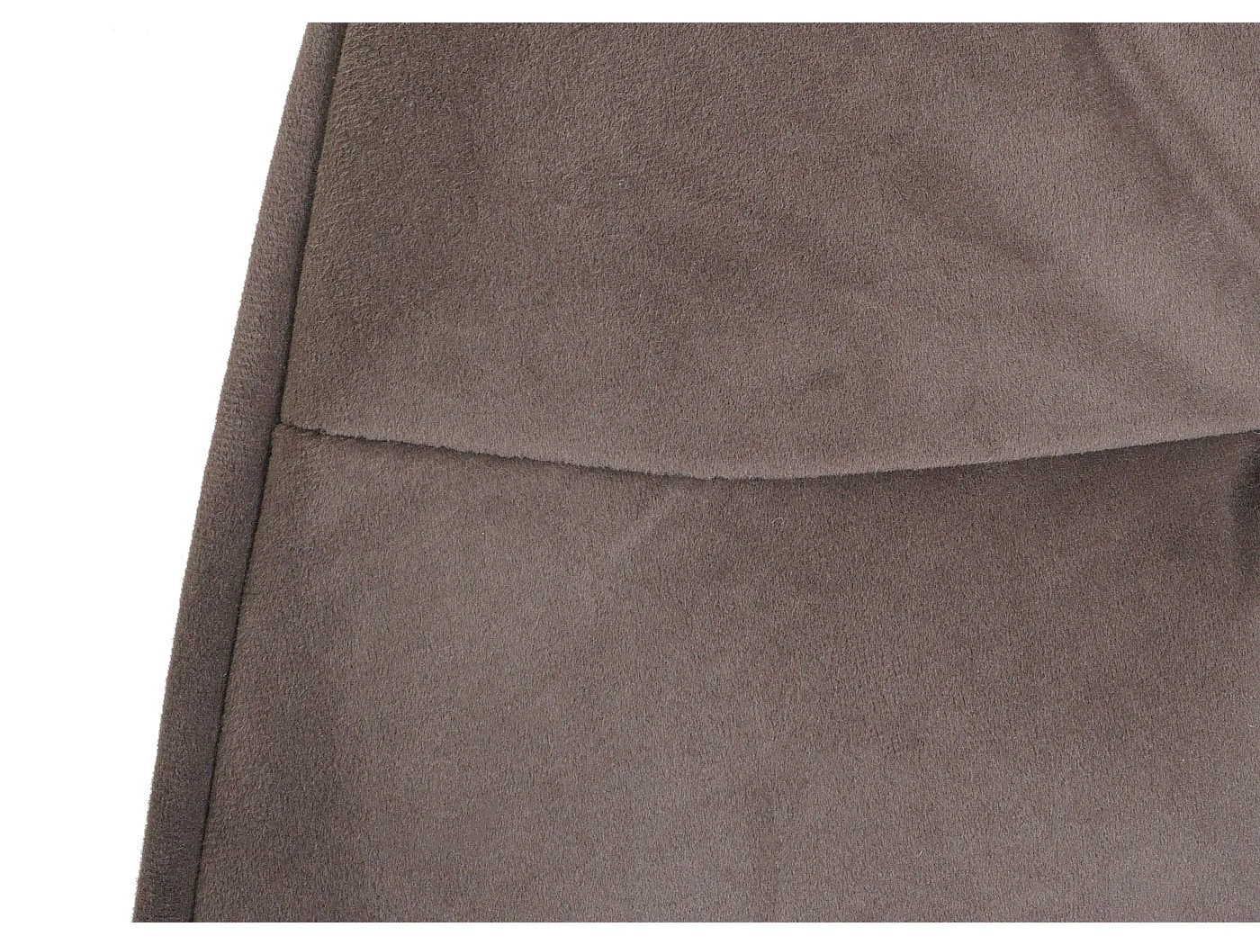 Silla de comedor MCW-K28,  tela/textil marrón