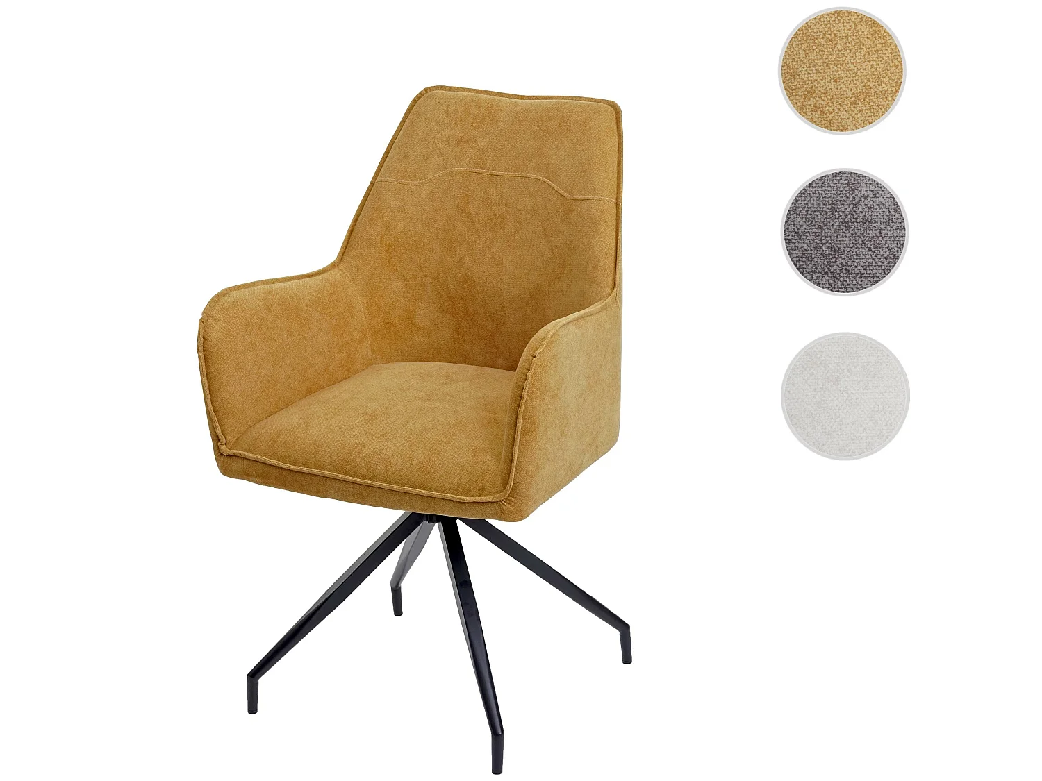 Esszimmerstuhl MCW-K15, Gelb