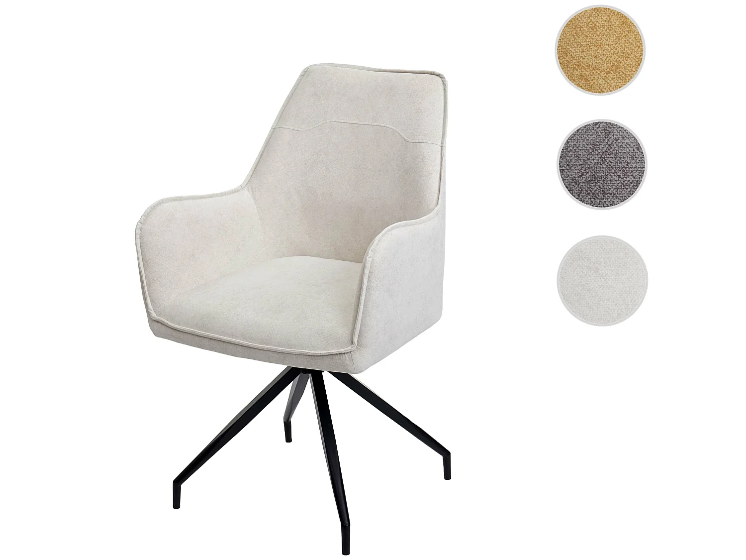 Eetkamerstoel MCW-K15,  crème-beige