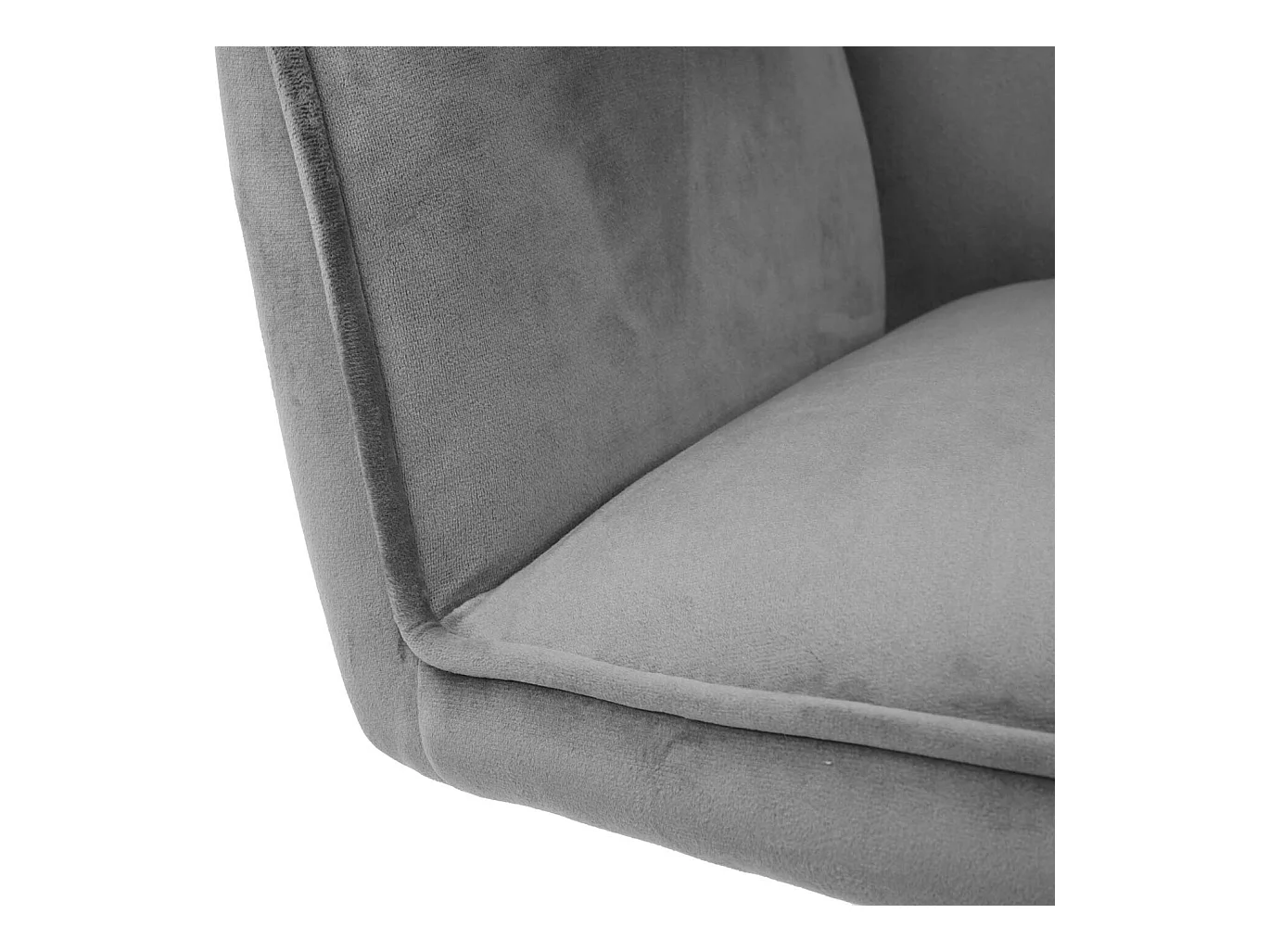 Esszimmerstuhl MCW-G67 (6er-Set), Dunkelgrau, Beine schwarz