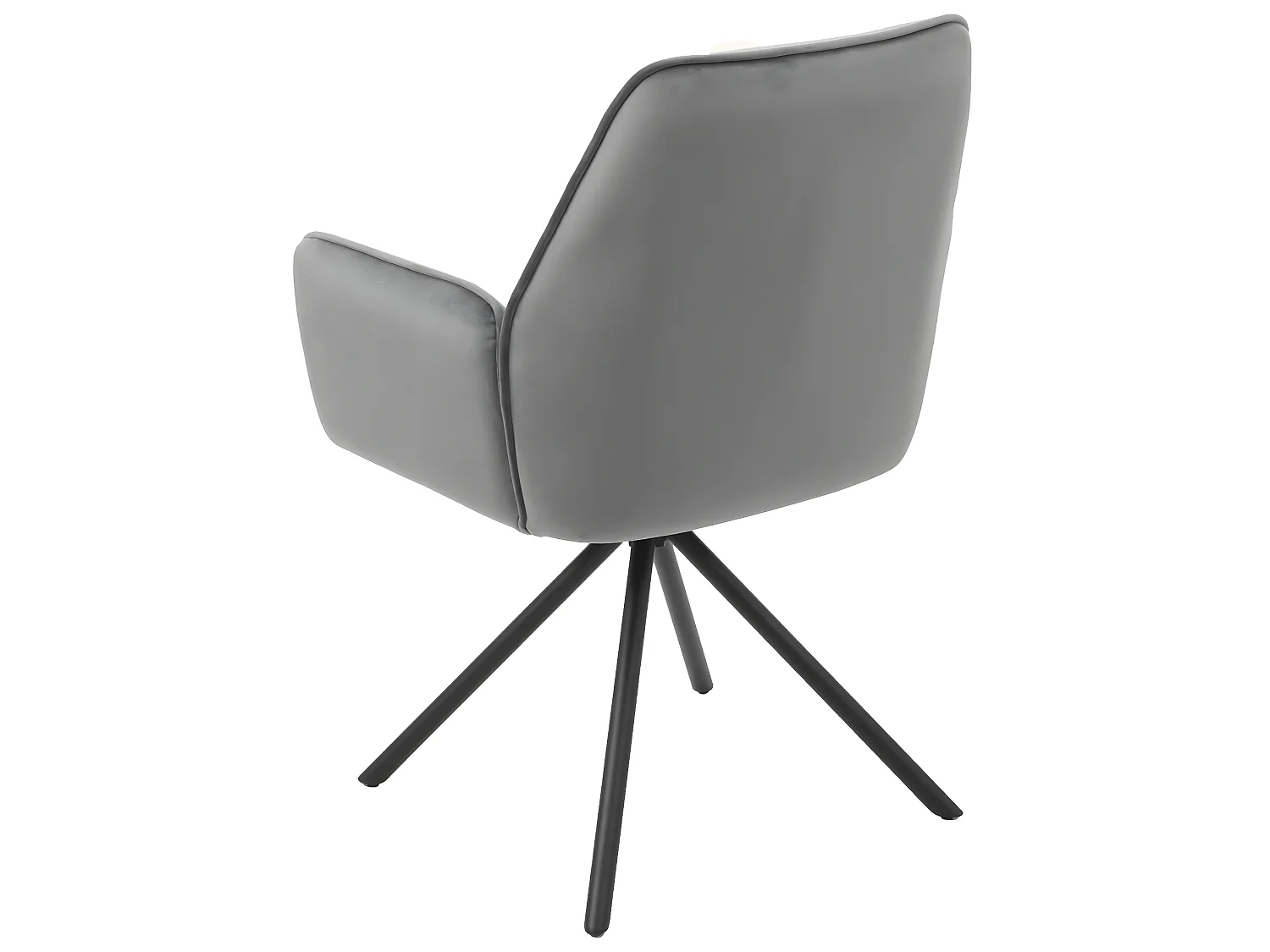 Chaise de salle à manger MCW-G67 (lot de 6),  velours, gris foncé