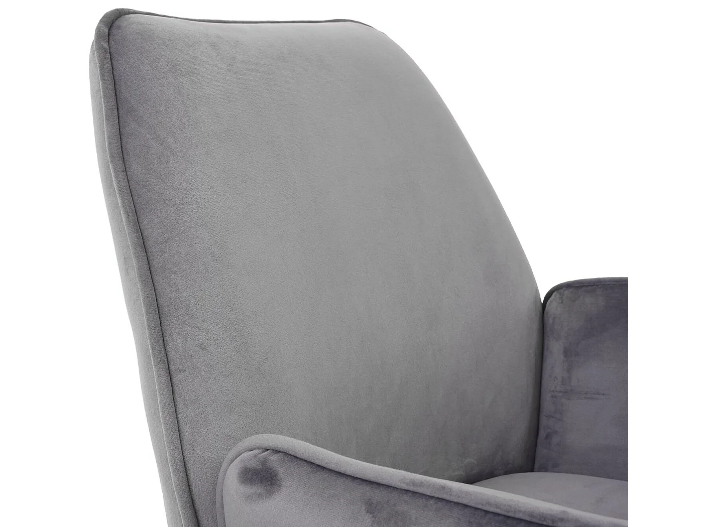 Chaise de salle à manger MCW-G67 (lot de 6),  velours, gris foncé