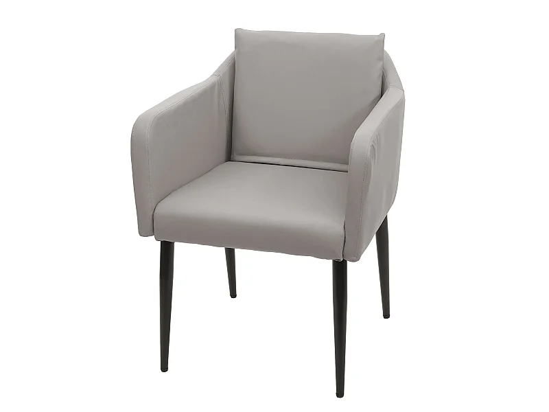 Chaise de salle à manger MCW-H93,  similicuir taupe