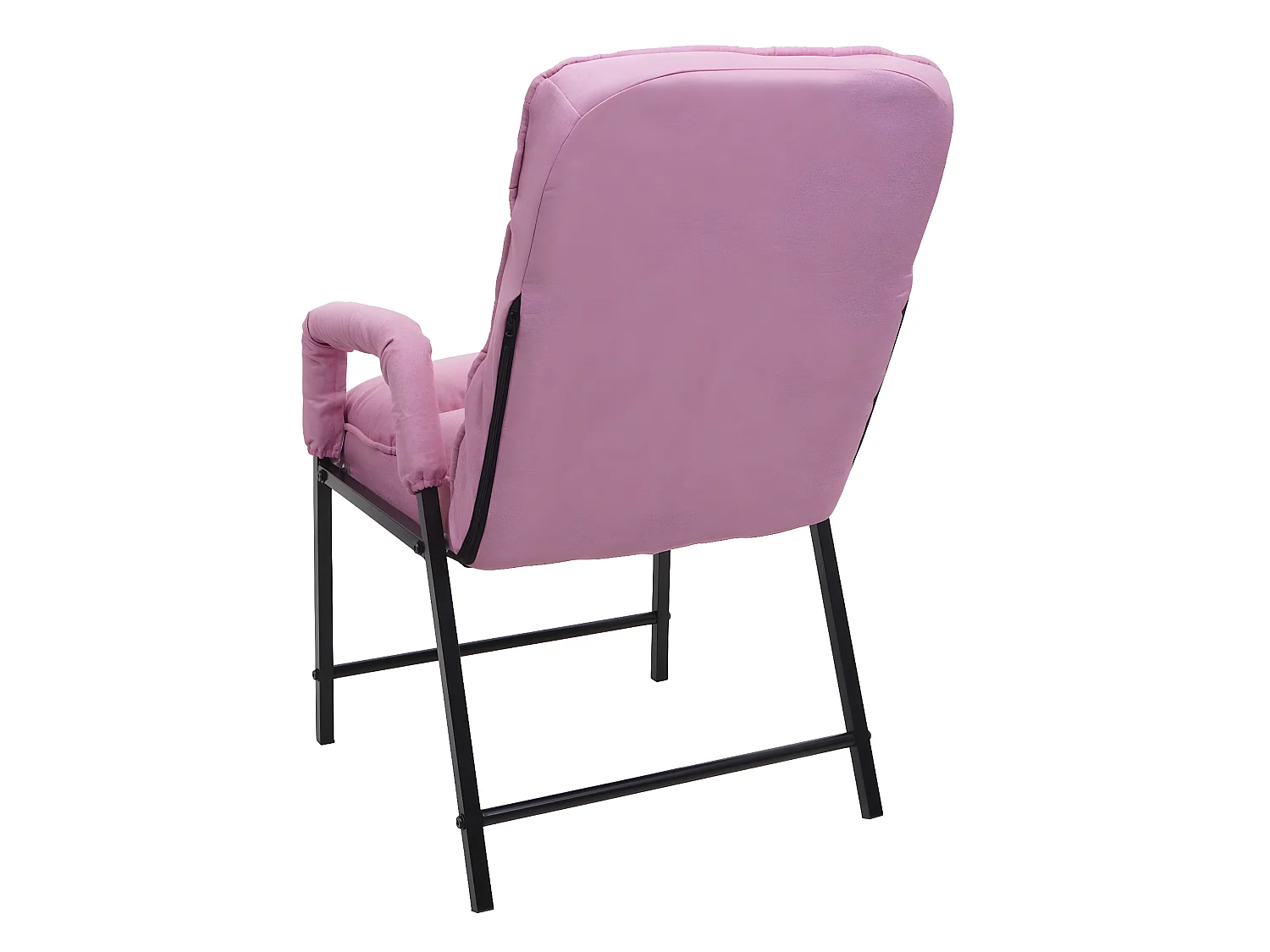 Silla de comedor MCW-K40,  tela/textil rosa