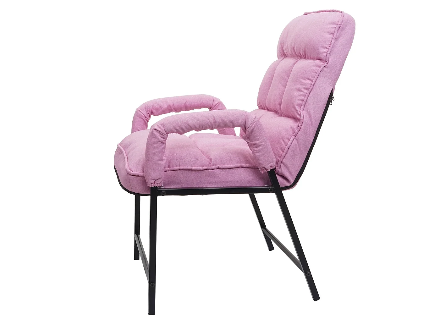 Chaise de salle à manger MCW-K40,  tissu/textile rose