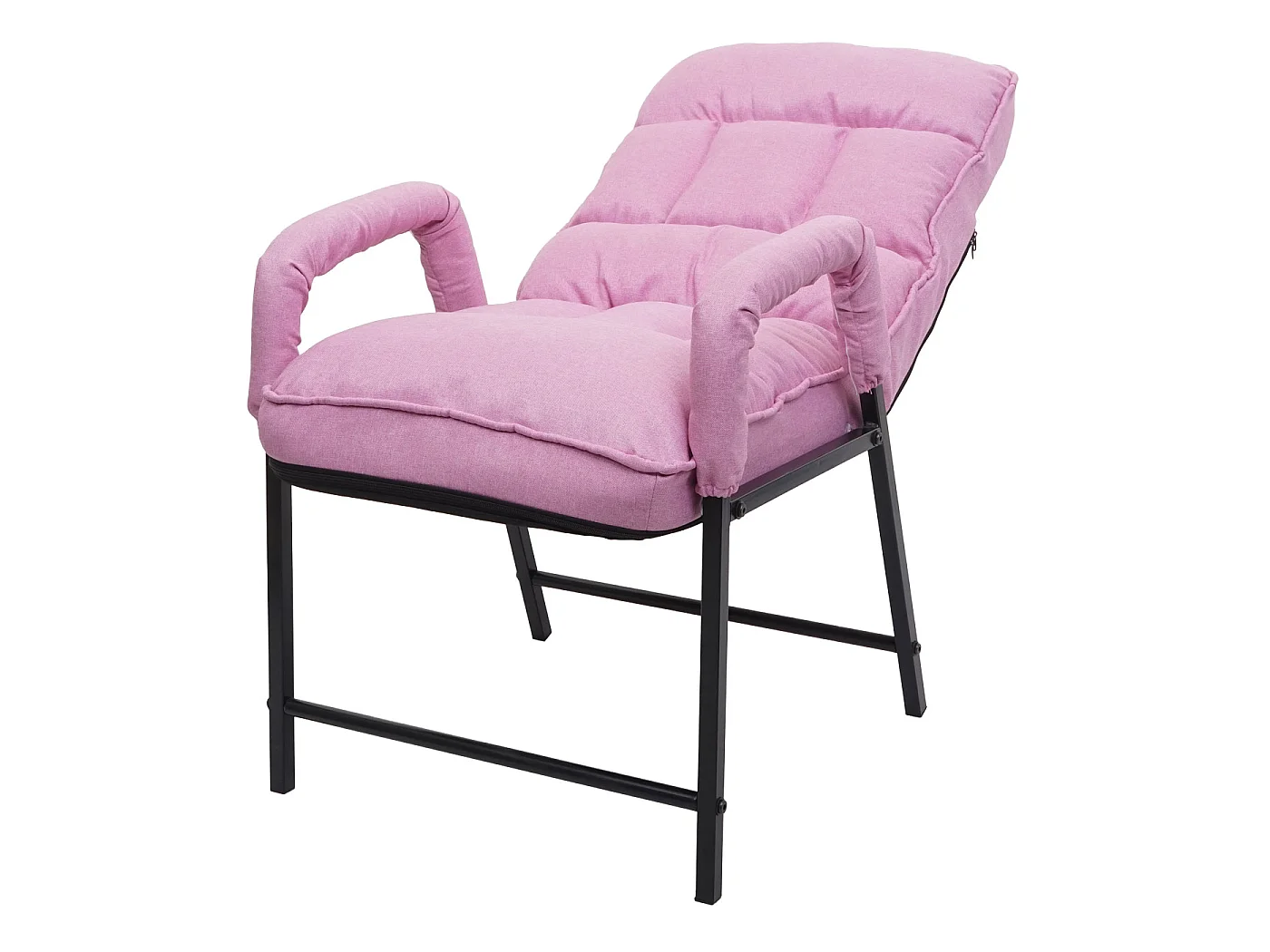 Chaise de salle à manger MCW-K40,  tissu/textile rose