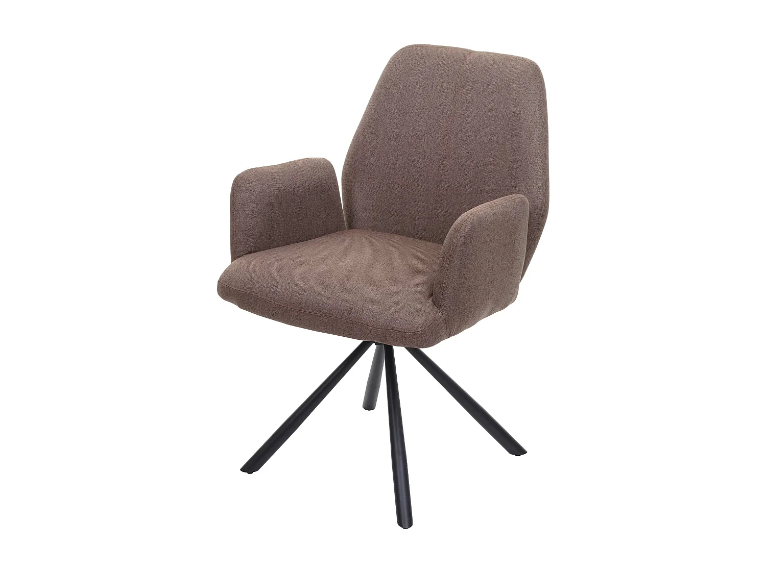 Chaise de salle à manger MCW-H71 pivotante,  brun
