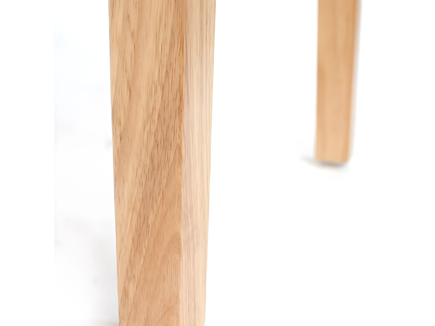 Chaise de salle à manger Cesena (lot de 2),  similicuir mat, crème, pieds clairs