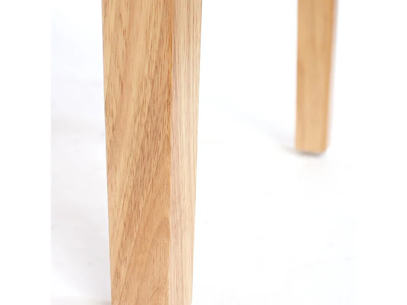 Chaise de salle à manger Cesena (lot de 2),  similicuir mat, crème, pieds clairs