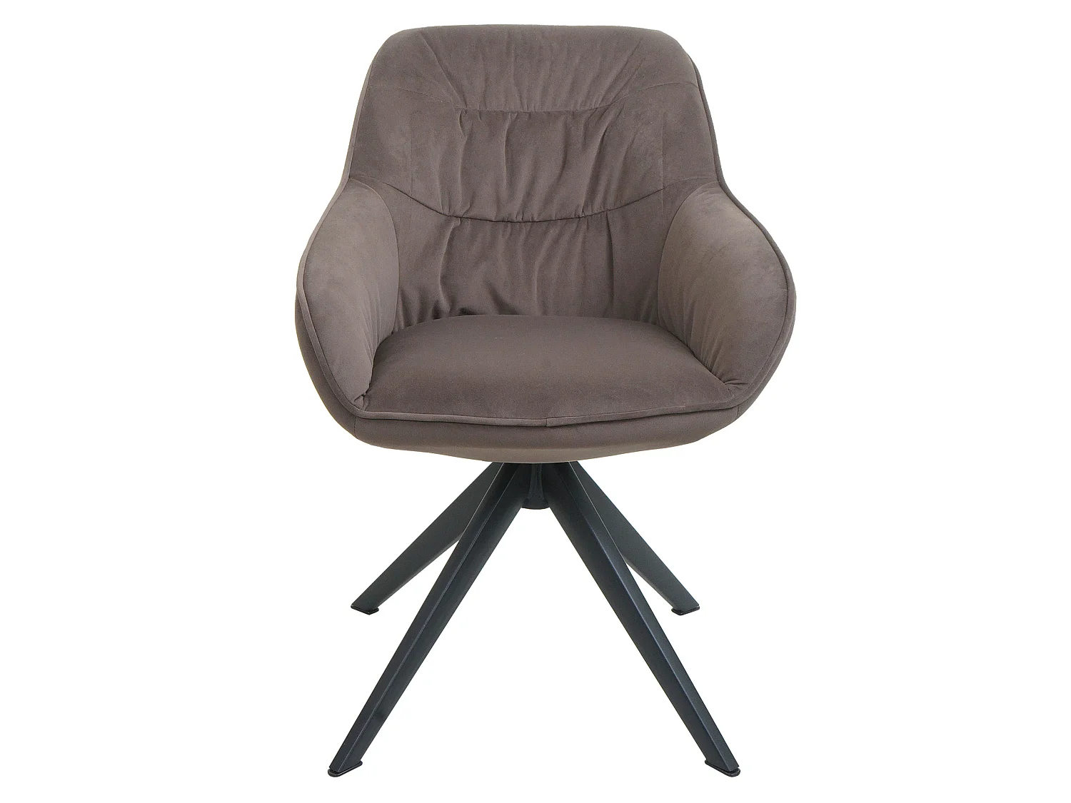 Cadeira de jantar MCW-K28 (conjunto de 6),  tecido/têxtil castanho