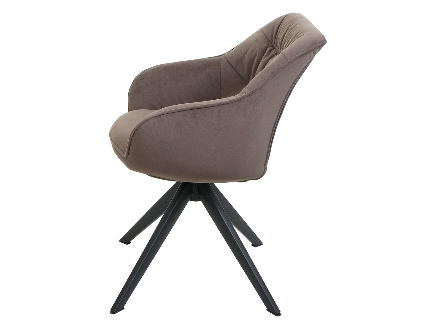 Chaise de salle à manger MCW-K28 (lot de 6),  tissu/textile marron