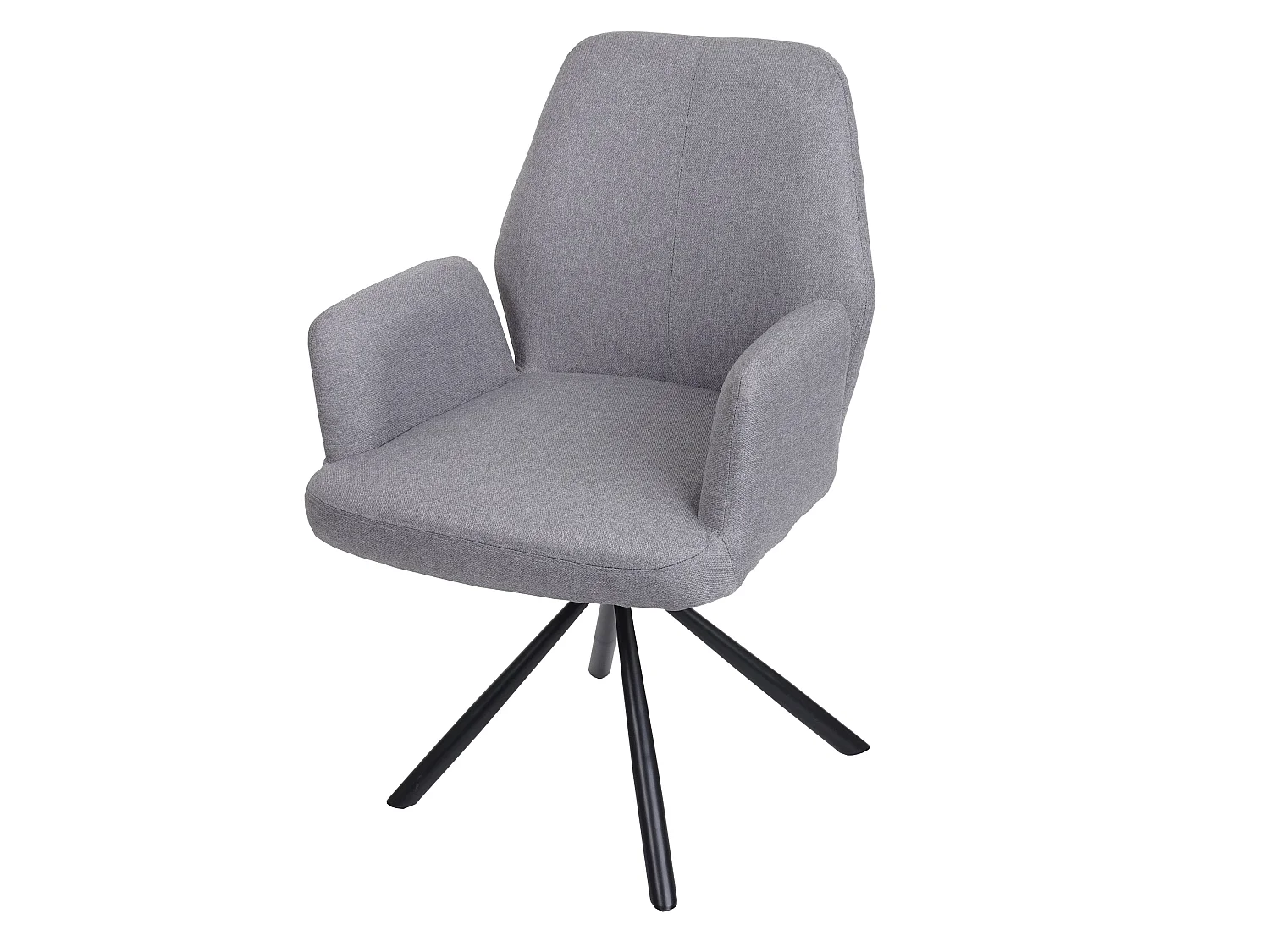 Chaise de salle à manger MCW-H71 pivotante,  gris clair