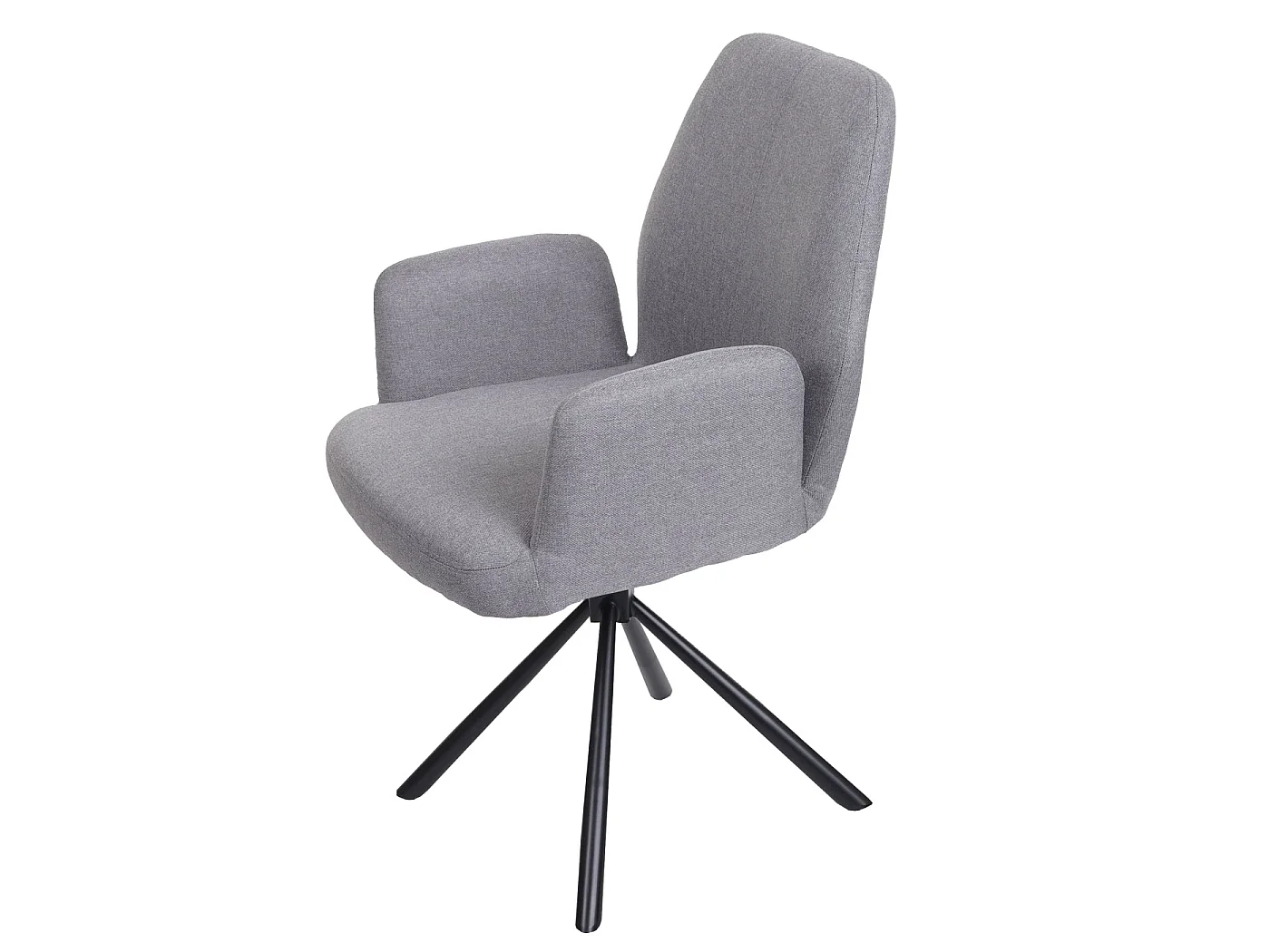 Chaise de salle à manger MCW-H71 pivotante,  gris clair