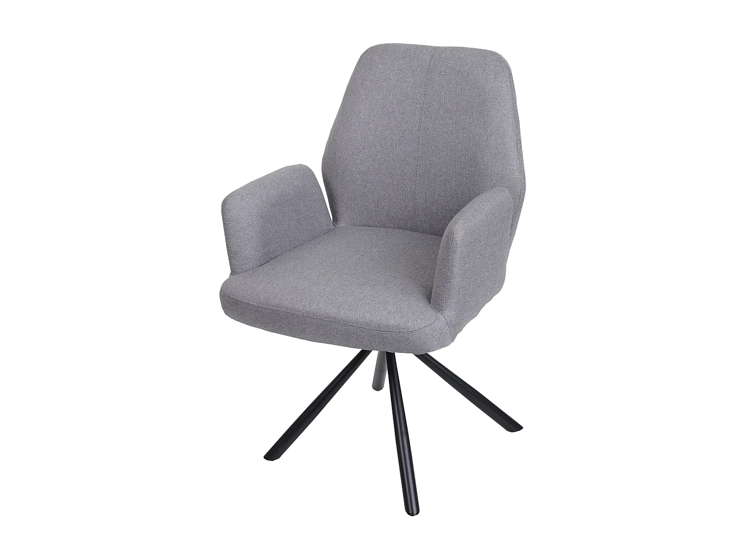Chaise de salle à manger MCW-H71 pivotante,  gris clair