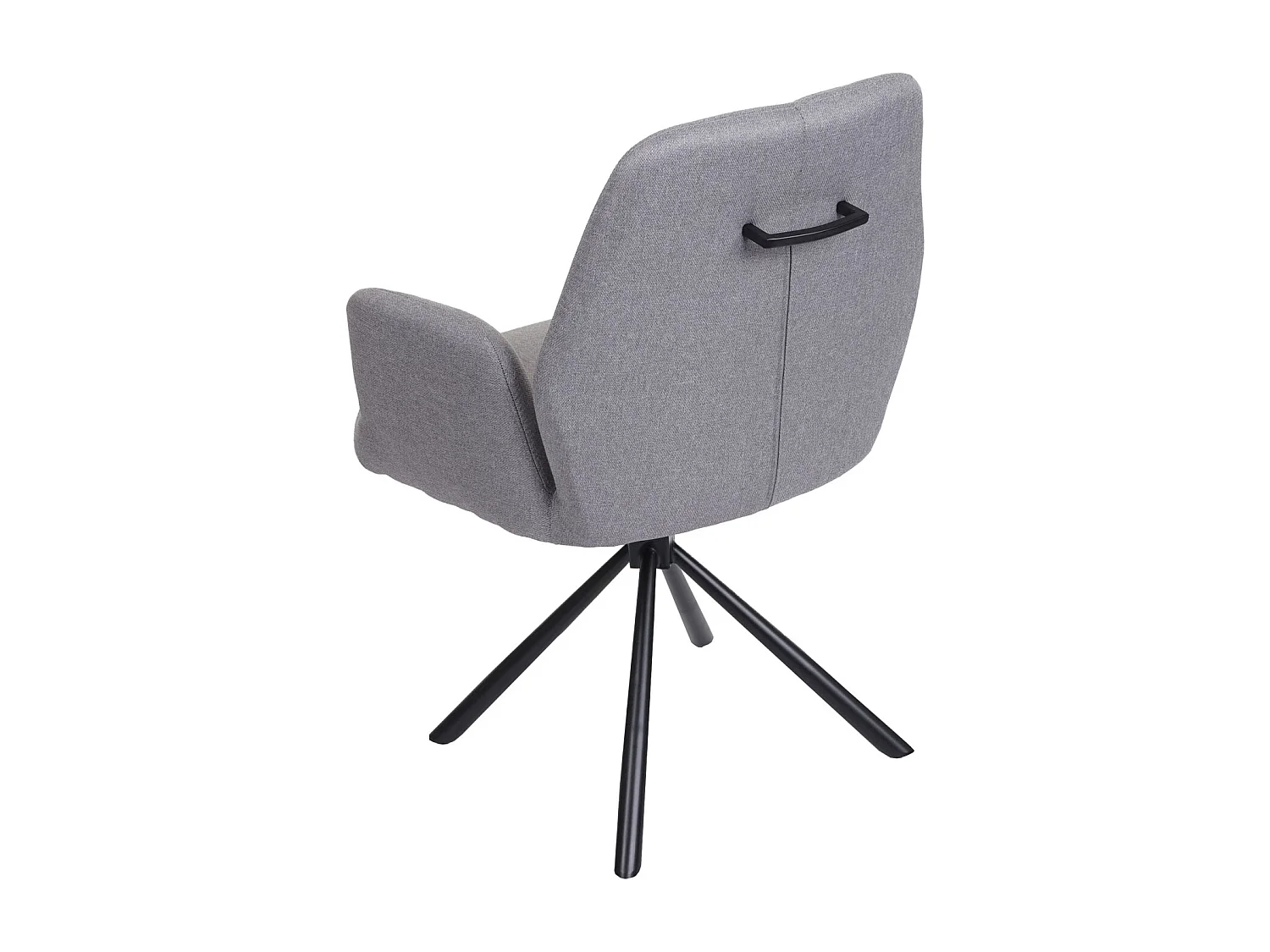 Chaise de salle à manger MCW-H71 pivotante,  gris clair