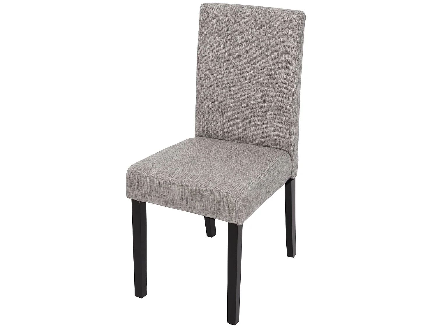 Chaise de salle à manger Littau Schriftzug,  gris, pieds foncés