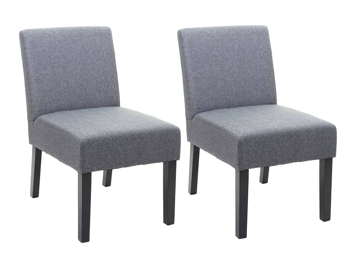 Chaise de salle à manger MCW-F61 (lot de 2),  gris foncé