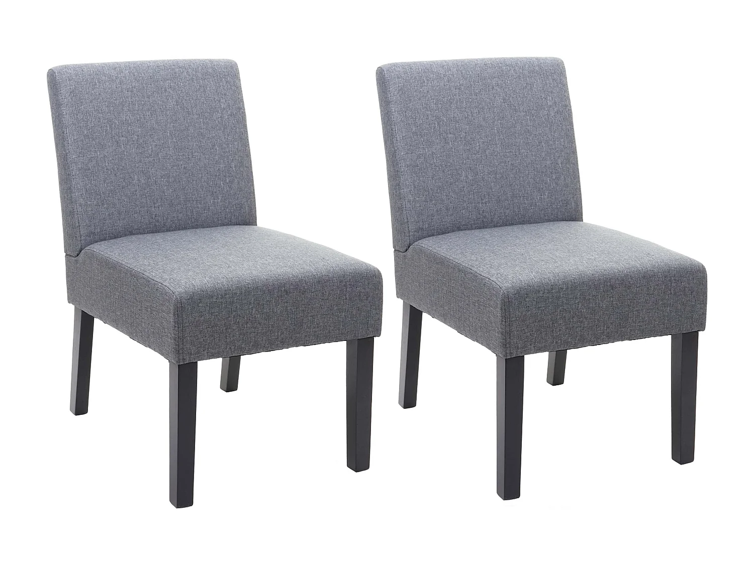 Chaise de salle à manger MCW-F61 (lot de 2),  gris foncé