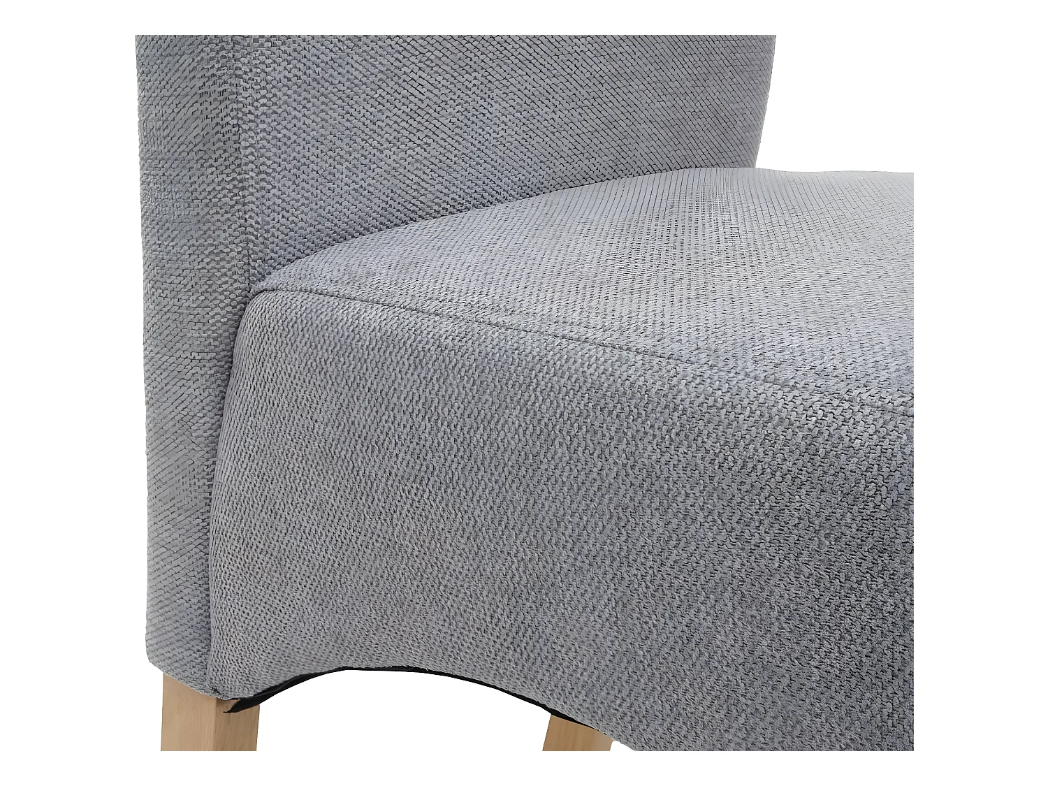 Cadeira de jantar Crotone (conjunto de 2),  cinzento claro, pernas claras