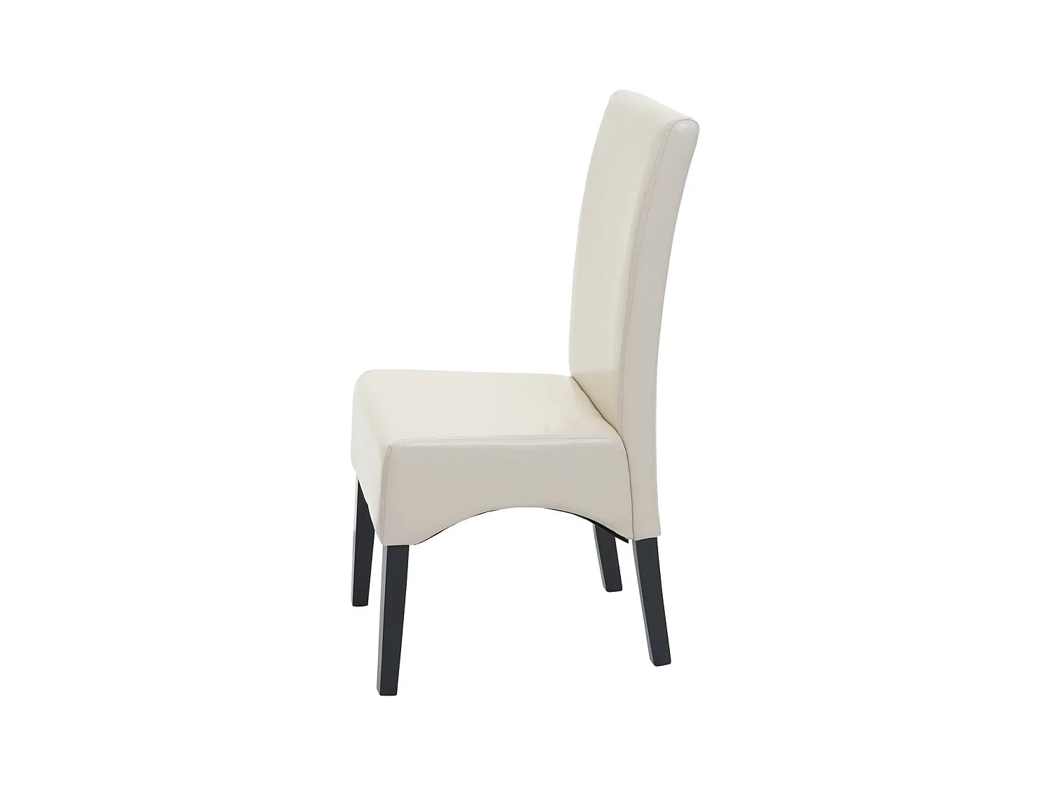 Esszimmerstuhl Crotone, Creme, dunkle Beine