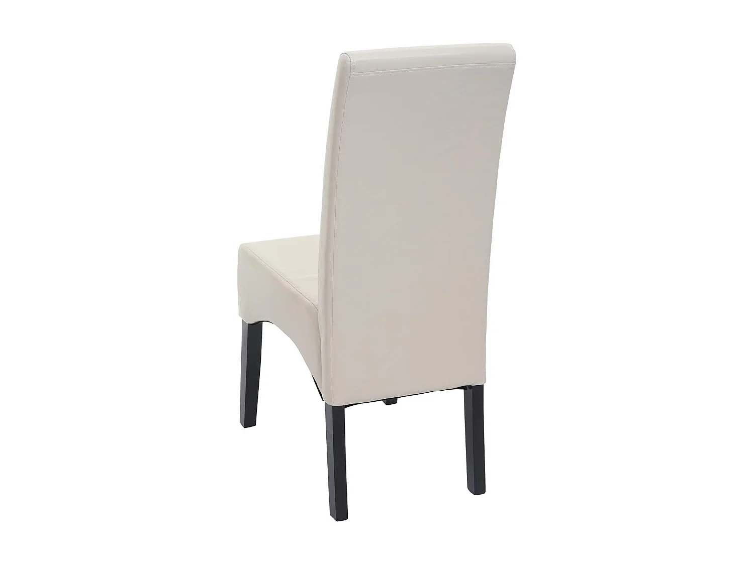 Esszimmerstuhl Crotone, Creme, dunkle Beine