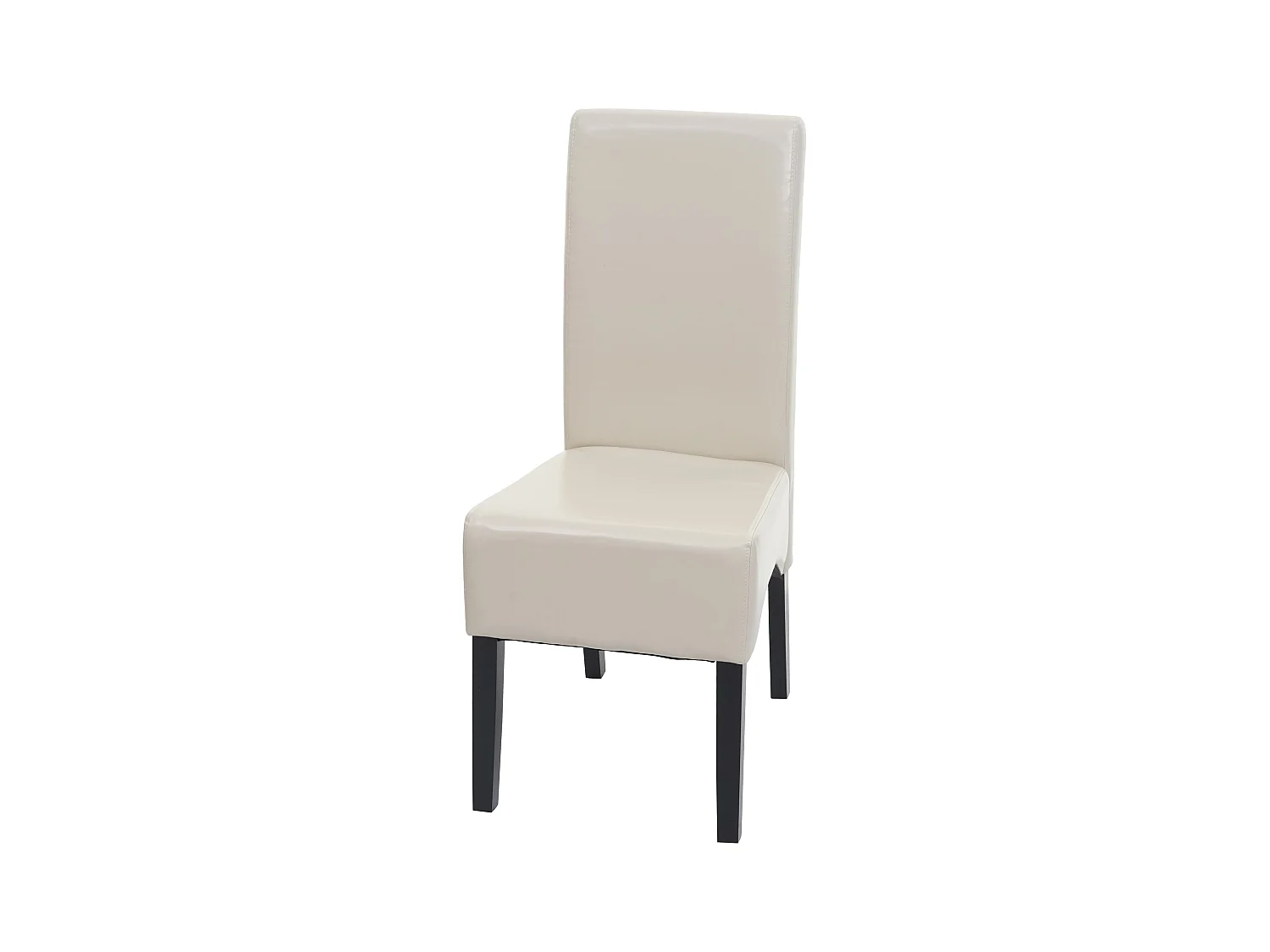 Chaise de salle à manger Crotone,  crème, pieds foncés