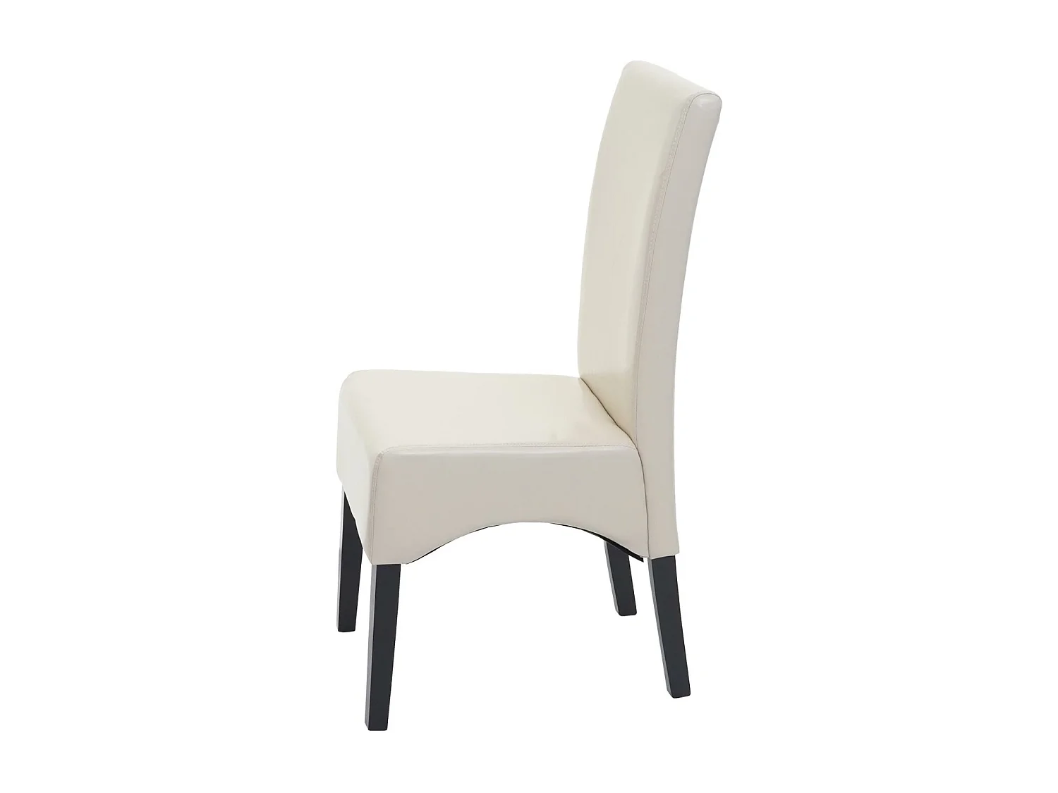 Chaise de salle à manger Crotone,  crème, pieds foncés