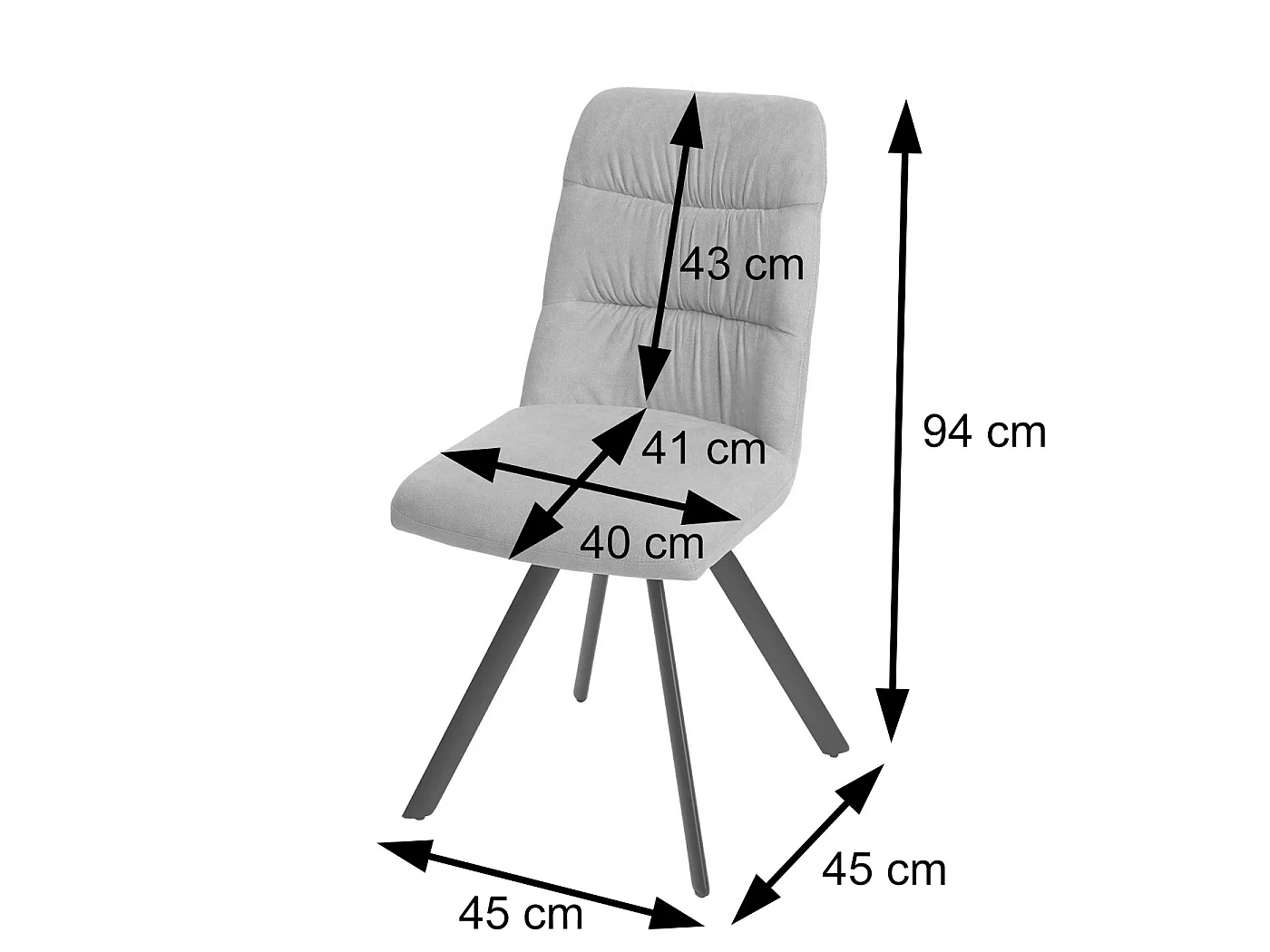 Krzesło do jadalni MCW-J69 (zestaw 2 sztuk),  różowy