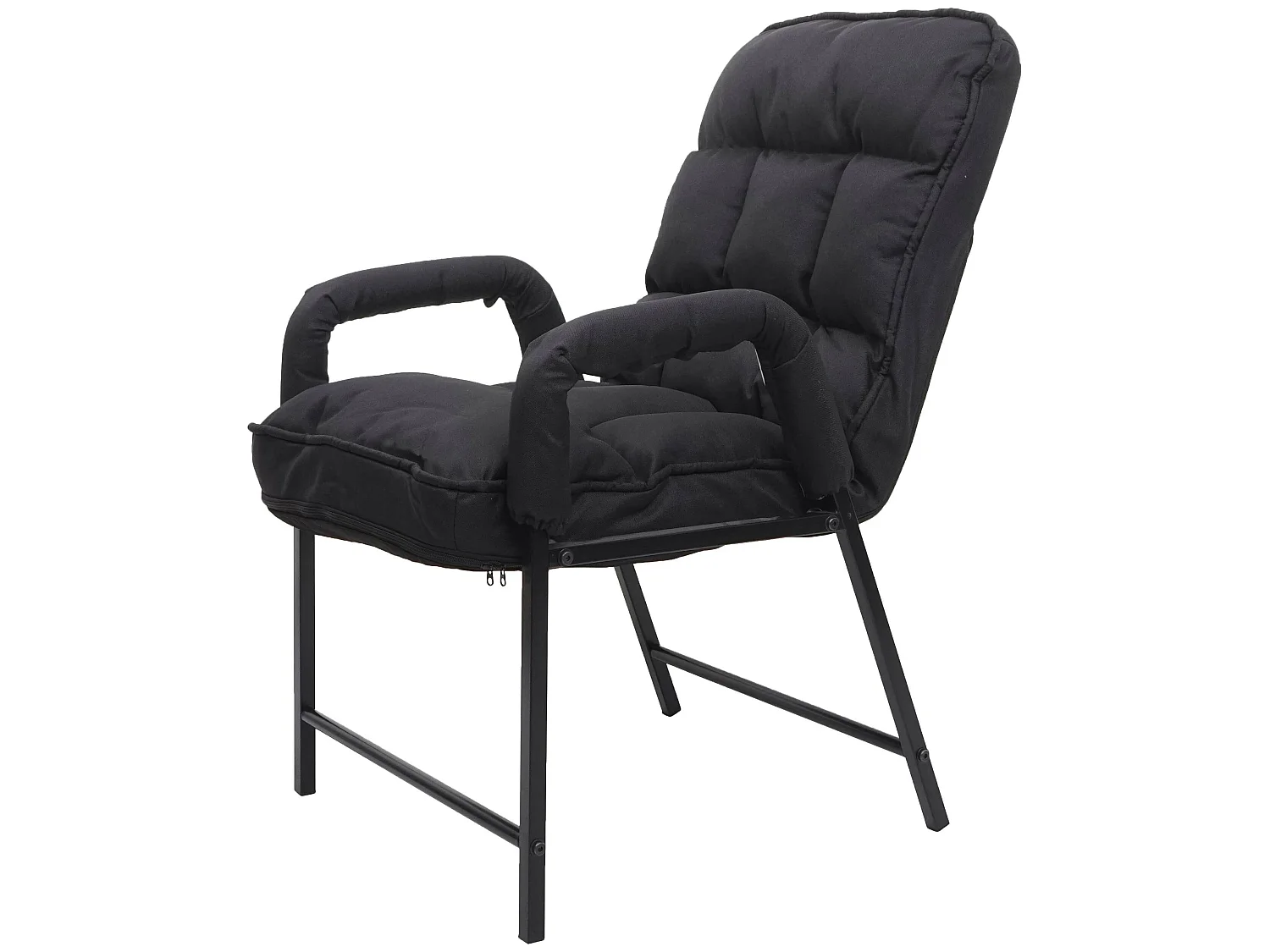 Chaise de salle à manger MCW-K40,  tissu/textile noir