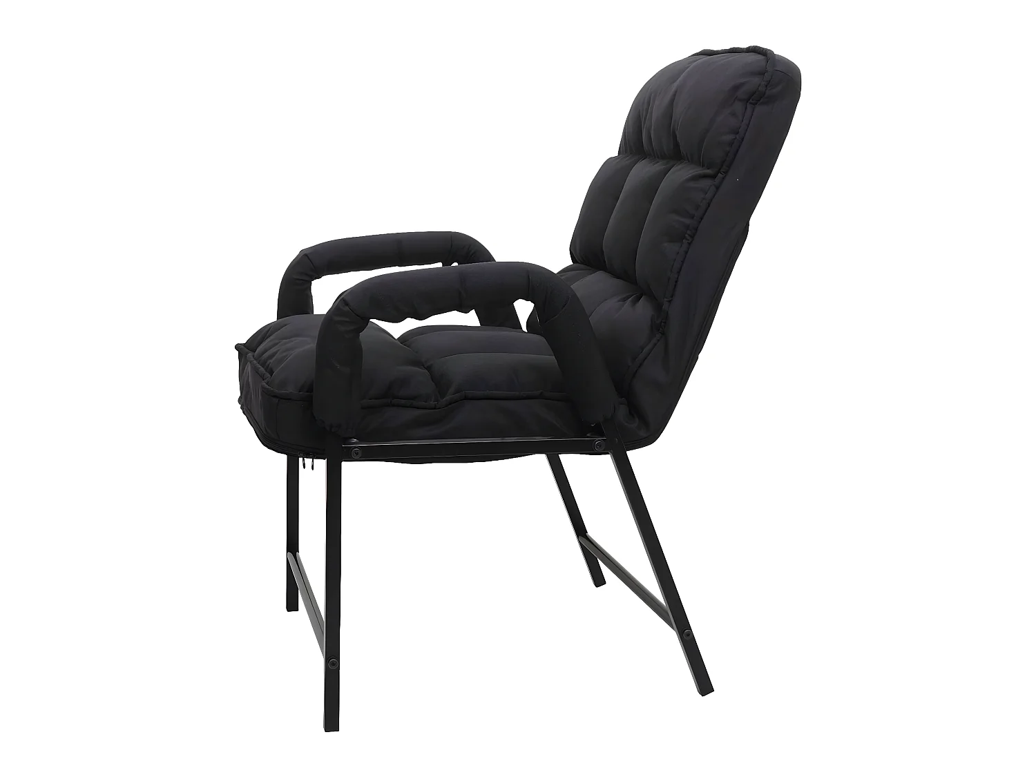 Chaise de salle à manger MCW-K40,  tissu/textile noir