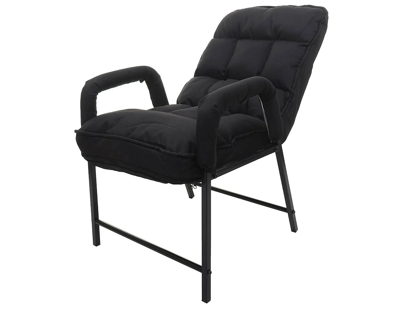 Chaise de salle à manger MCW-K40,  tissu/textile noir