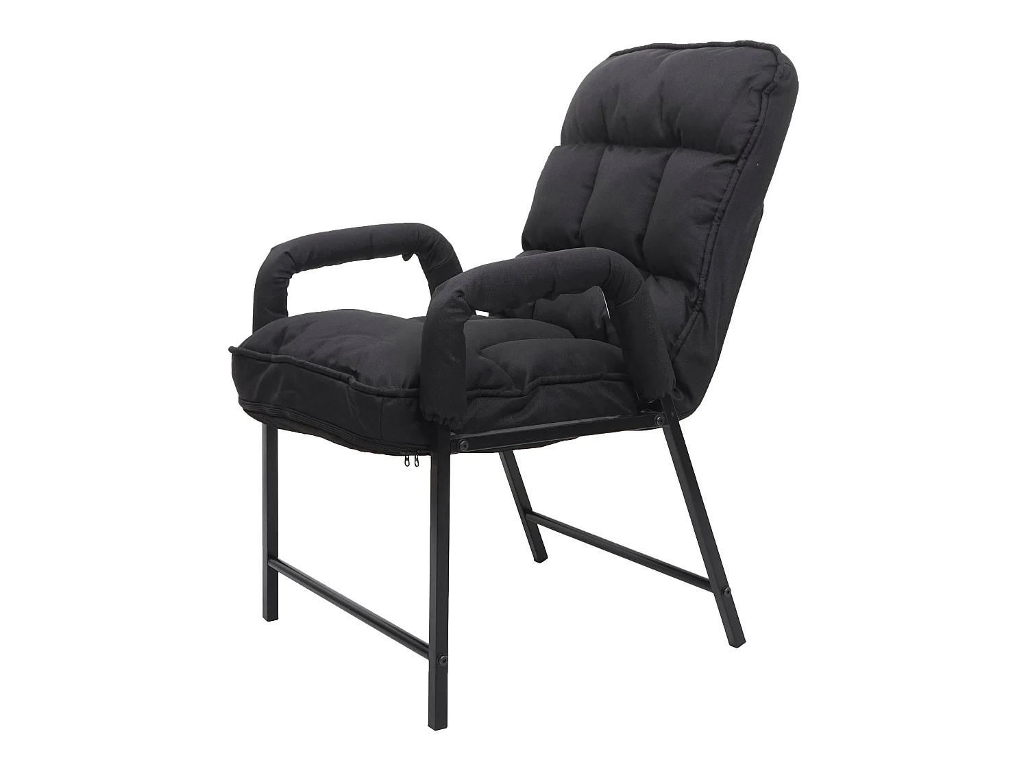 Chaise de salle à manger MCW-K40,  tissu/textile noir